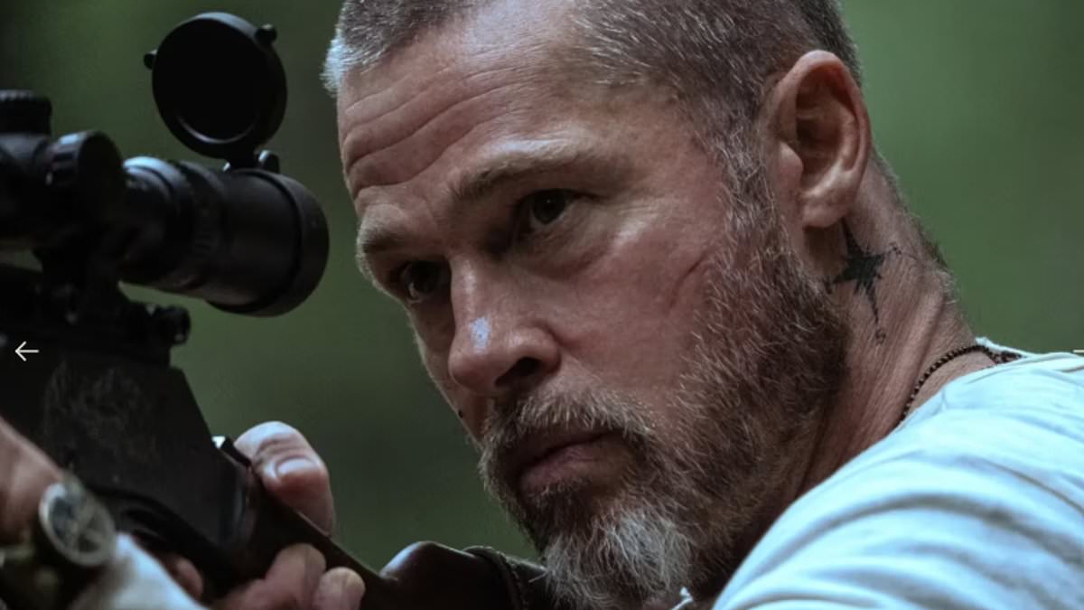 Brad Pitt fans go wild for his tattooed tough guy in the survival movie Heart Of The Beast... even though the DOG steals the show