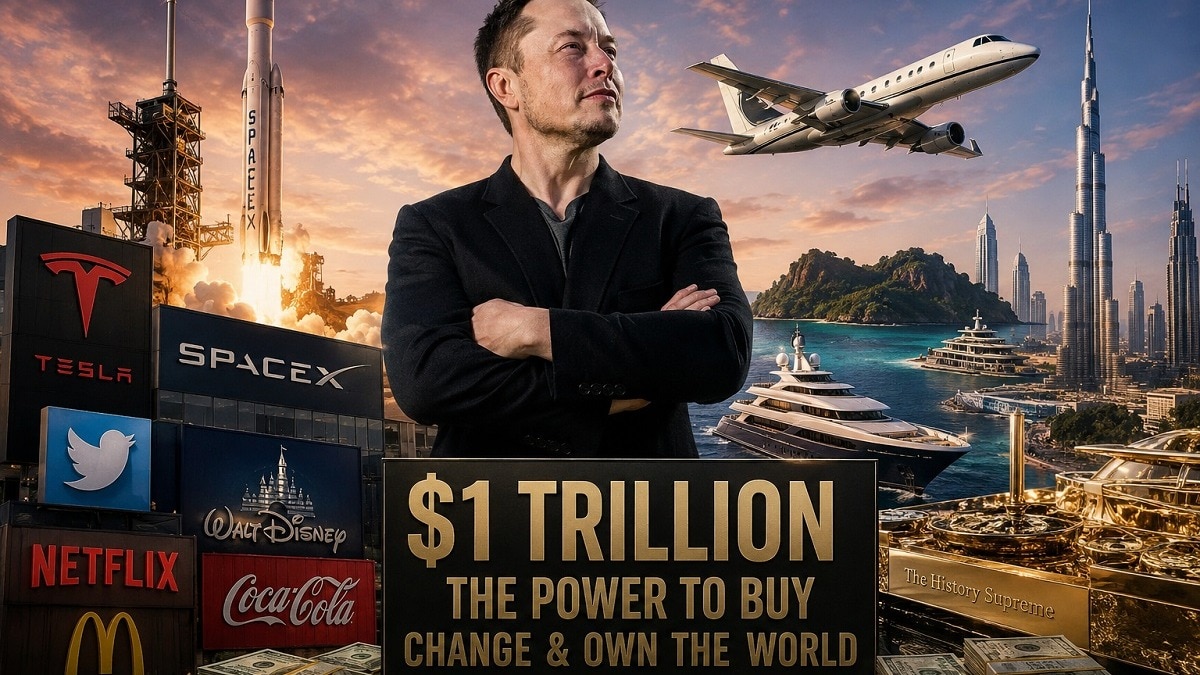 Musk becomes world's first trillionaire: What $1 trillion can actually buy