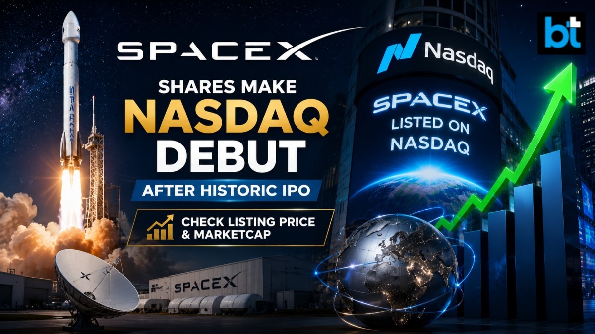 SpaceX shares make Nasdaq debut after historic IPO; check listing price & marketcap