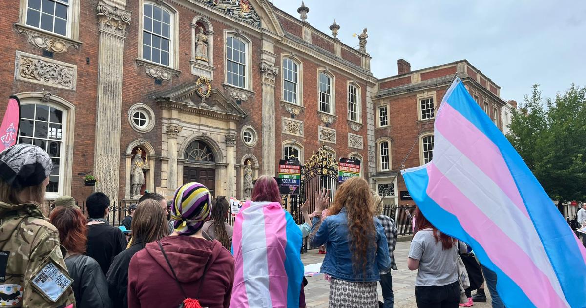 Protest against 'discriminatory' EHRC single sex  guidance
