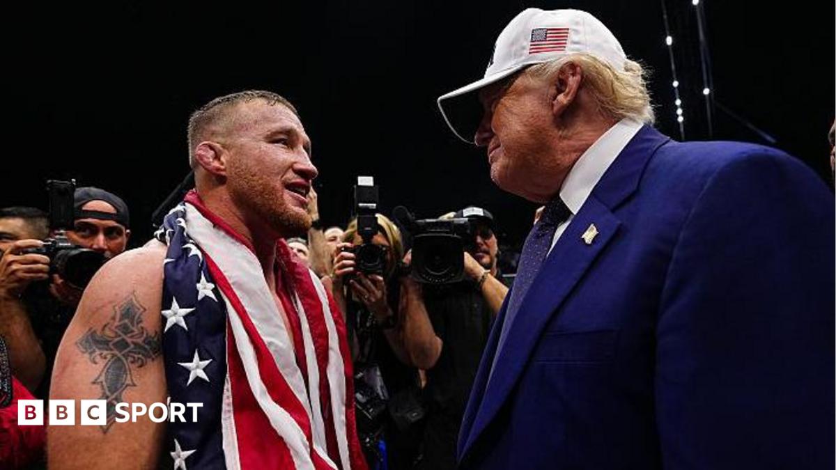 UFC White House: President Donald Trump watches as US star Justin Gaethje wins undisputed lightweight title
