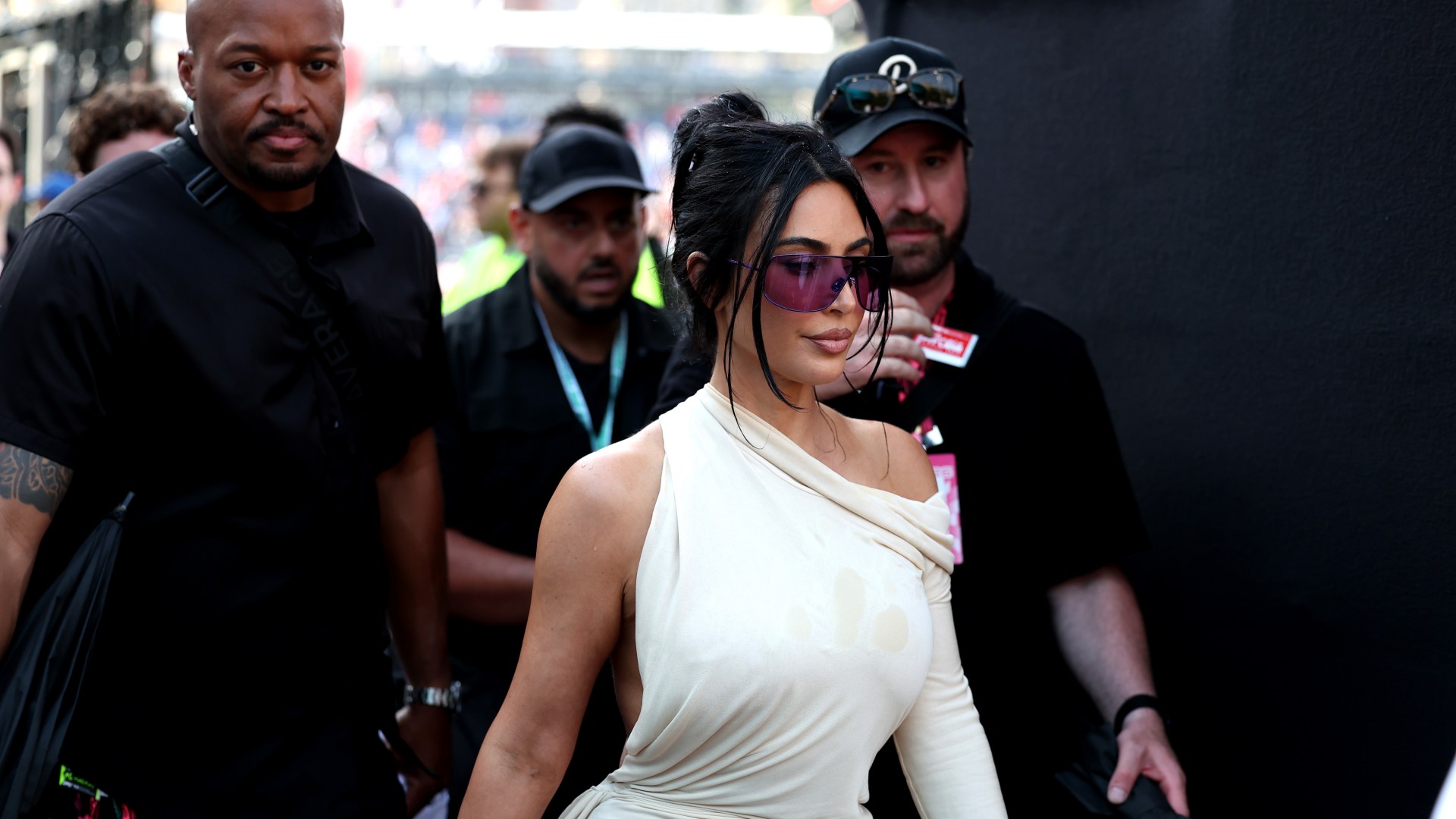 Security forced to intervene as former Premier League manager got too close to Kim Kardashian