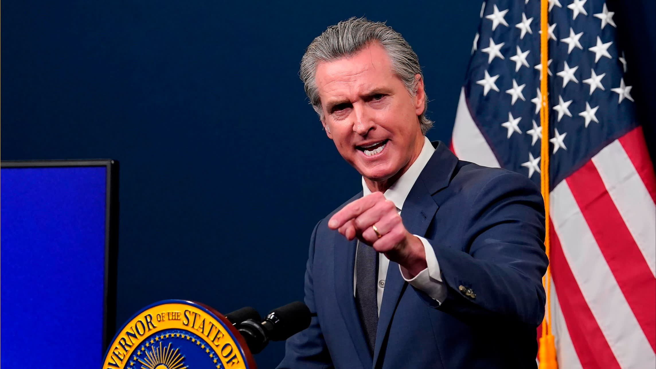 Gavin Newsom says Donald Trump has ordered justice department to investigate him