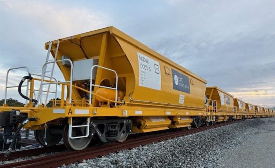Arc commissions gauge-convertible ballast wagons