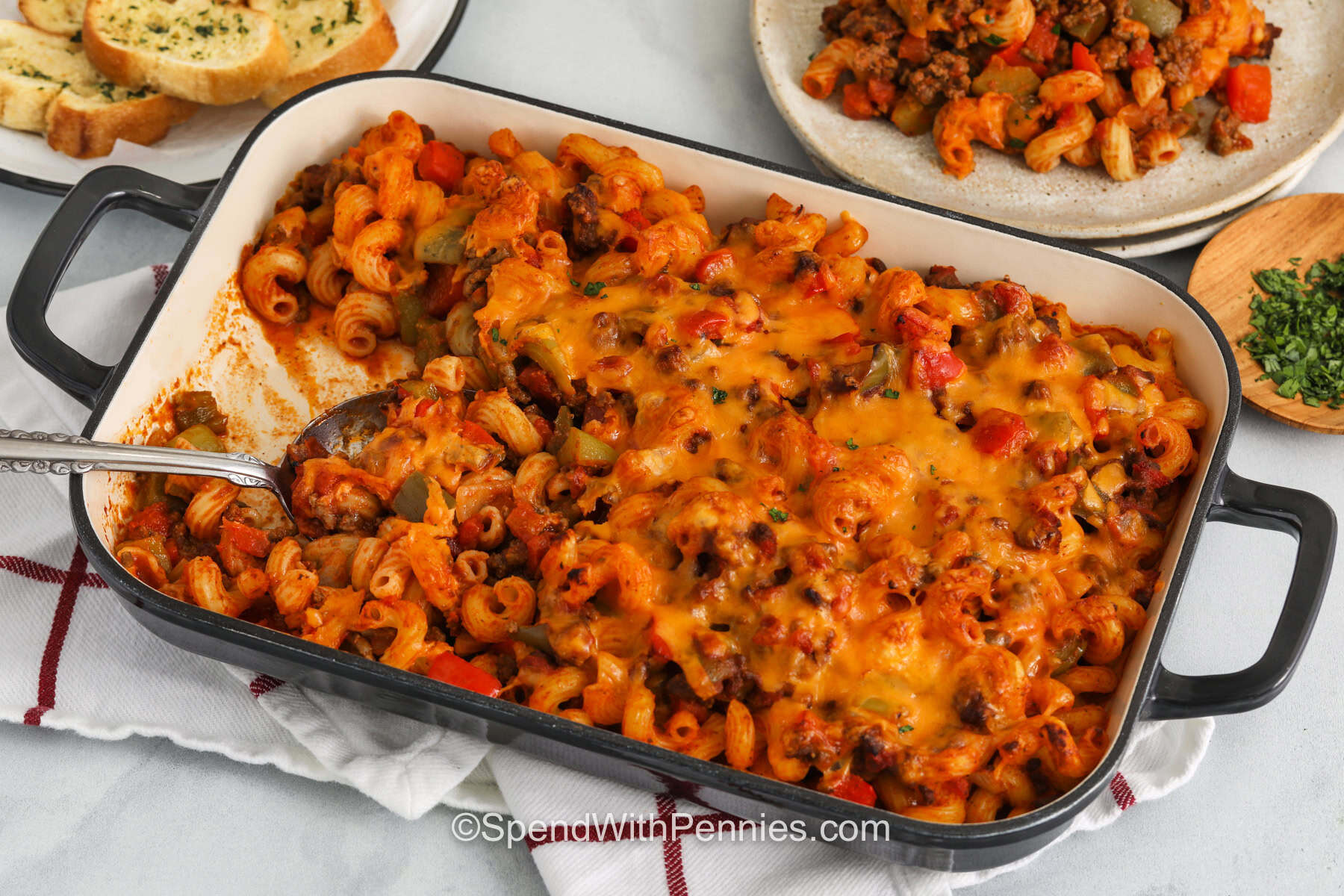 Cheesy Sloppy Joe Casserole (An Easy Comfort Food Dinner!)