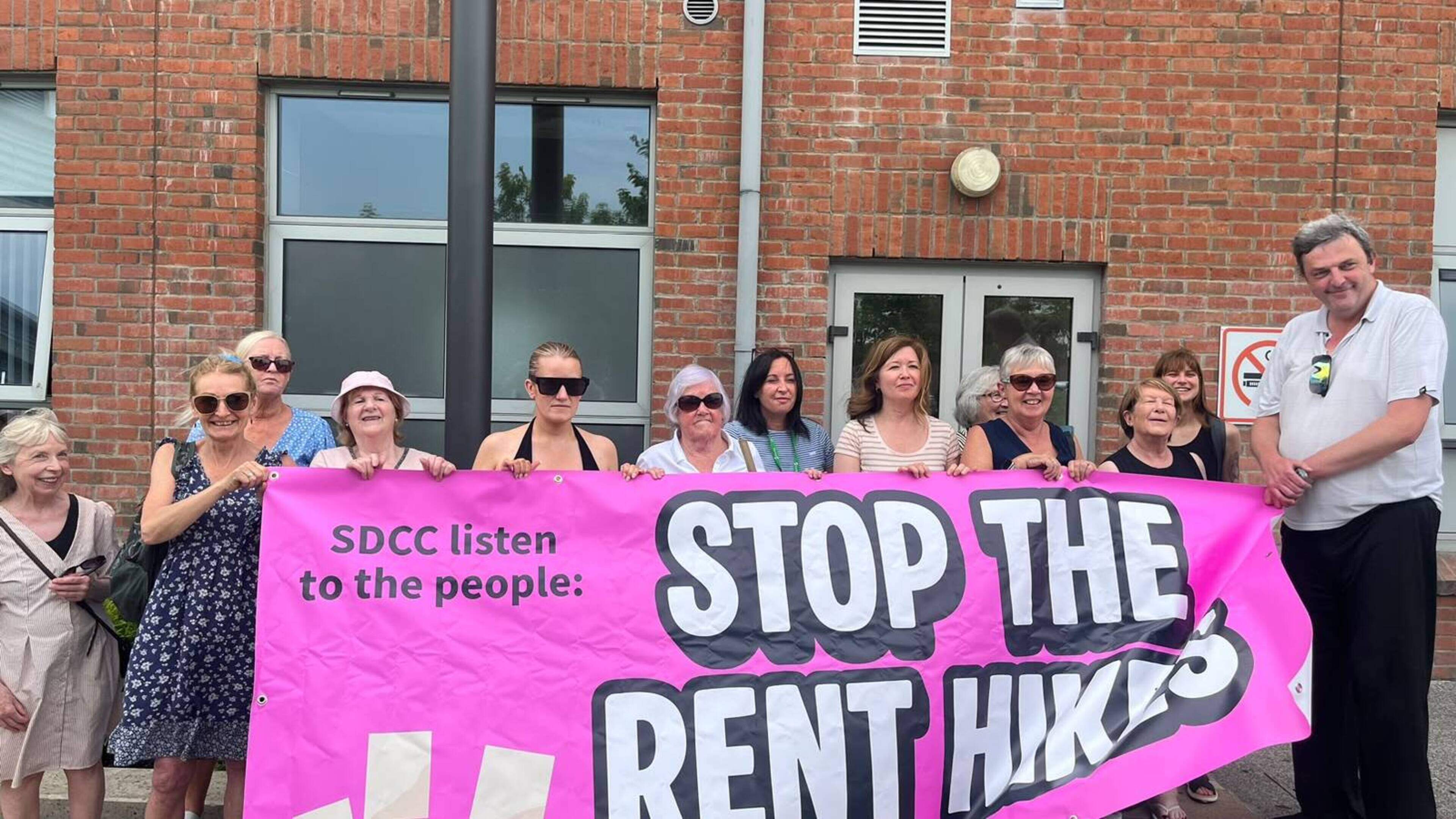 ‘There will be no living for us at all’ – Older residents protest South Dublin County Council 25pc rent hike