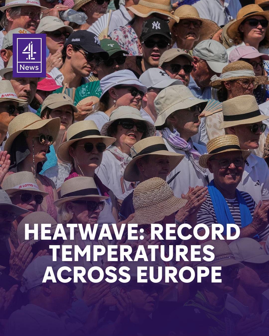 Record temperatures have broken across parts of Europe - Germany reached its all-time highest temperature of 41.5C in Drewitz. Temperatures are reaching 5–12°C above seasonal averages across France, Germany, Italy, Spain, and southern England according to the World Weather Attribution. The death toll from the heatwave has continued to rise this week. In France, at least 55 people have drowned and at least three children have died after being trapped inside a hot car. In Spain, the monitoring system Momo has attributed at least 300 deaths to the hot weather in the last week. #Heatwave #Europe #Climate #Summer #C4News