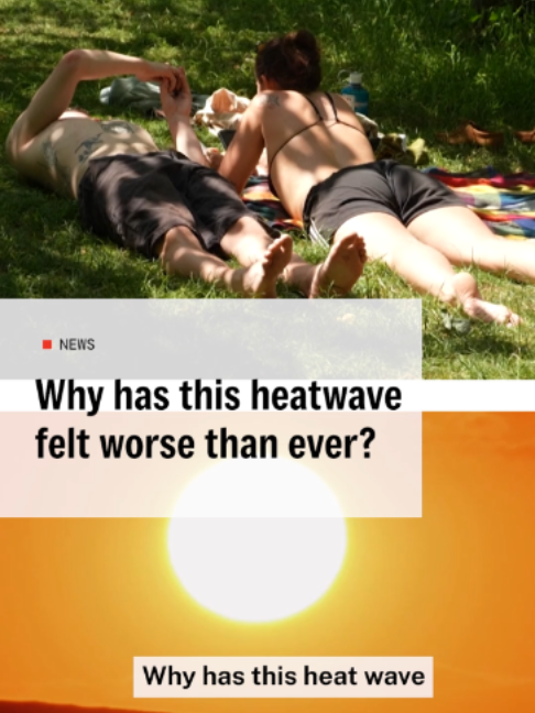 The UK just experienced it’s hottest June day on record with temperatures topping 36°C in some parts of the country.  And while Britain has experienced hotter weather before, like the heatwave in July 2022, something about this one has felt particularly grim-humidity. But why does this make a difference? You can read Clare Wilson's full article on The i Paper's website. #heatwave #ukheatwave