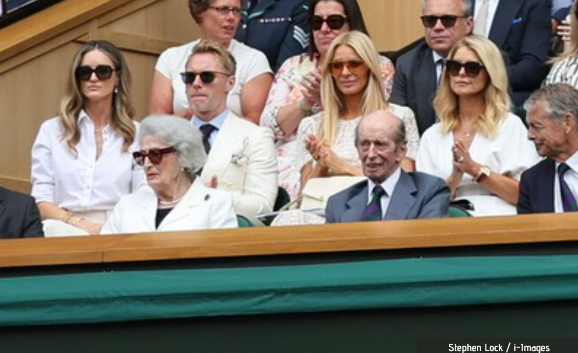 Duke of Kent and Lady Susan Hussey step out together at Wimbledon