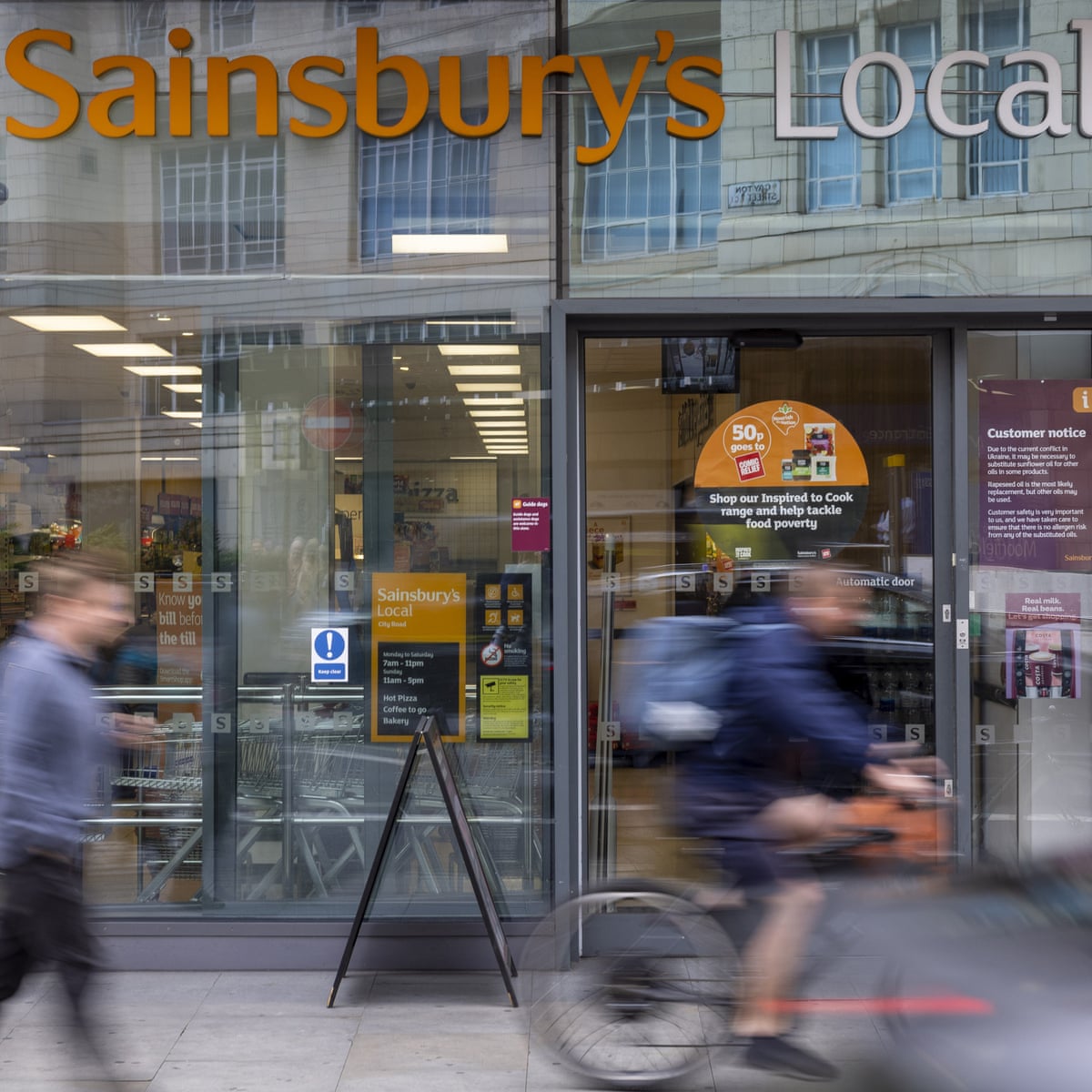 Sainsbury’s chief says grocery inflation not as bad as feared so far