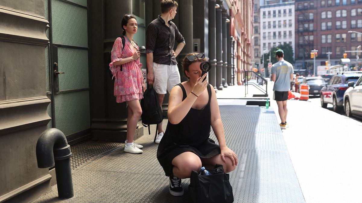 New Yorkers flee to the coolest pool in town on the hottest day of the year