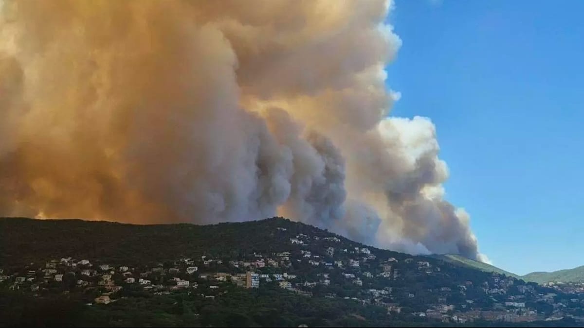 Costa Brava wildfire: 750 hectares burned, 12,000 people confined