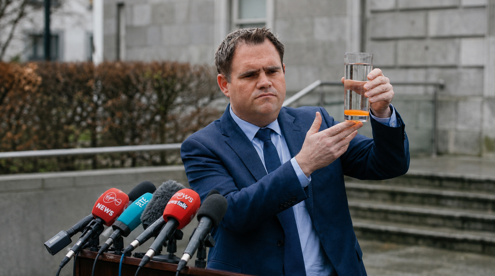 Government Demonstrates Occupied Territories Bill Using Cordial And Lots Of Water