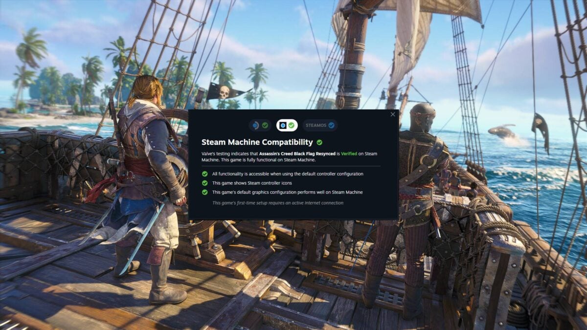 Steam Now Tells You Which Games Run Well On A Steam Machine, And Black Flag Gets A Perfect Score