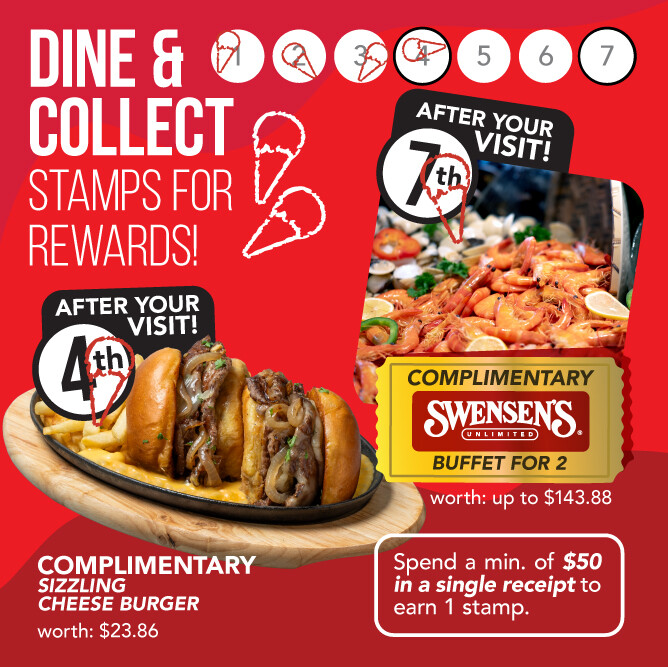 Swensen’s Stamp Card Deal: Dine And Collect Rewards Up To Buffet For Two