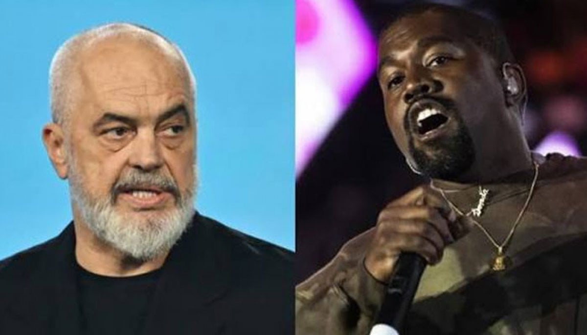 Kanye West meets Albanian PM Edi Rama as outcry over concert grows