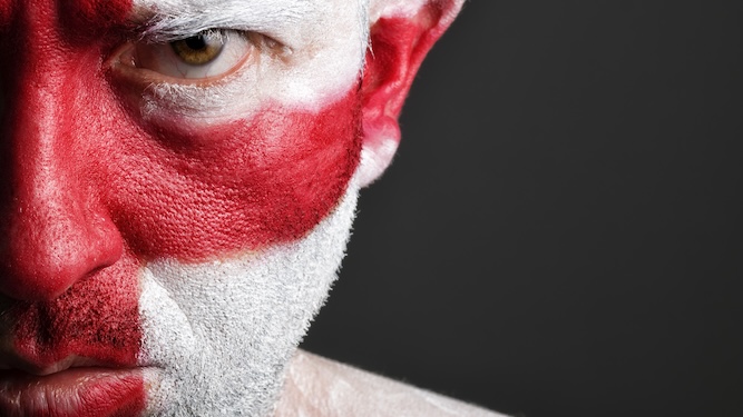 Loony lefties ban England flag made with human blood