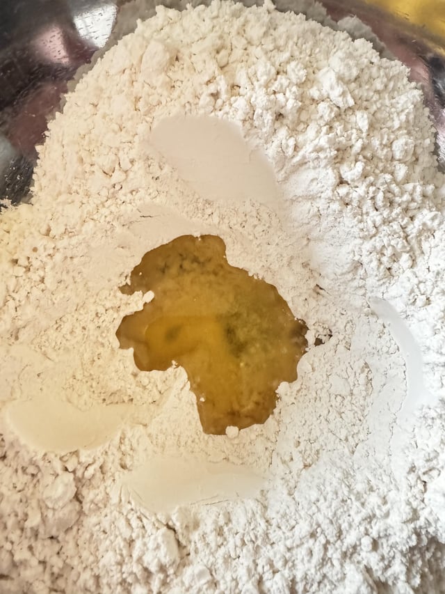 Making pizza and thought of home.