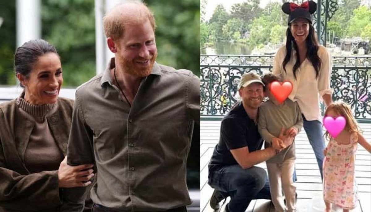 Prince Harry flips Princess Lilibet in pool in Meghan’s holiday photos