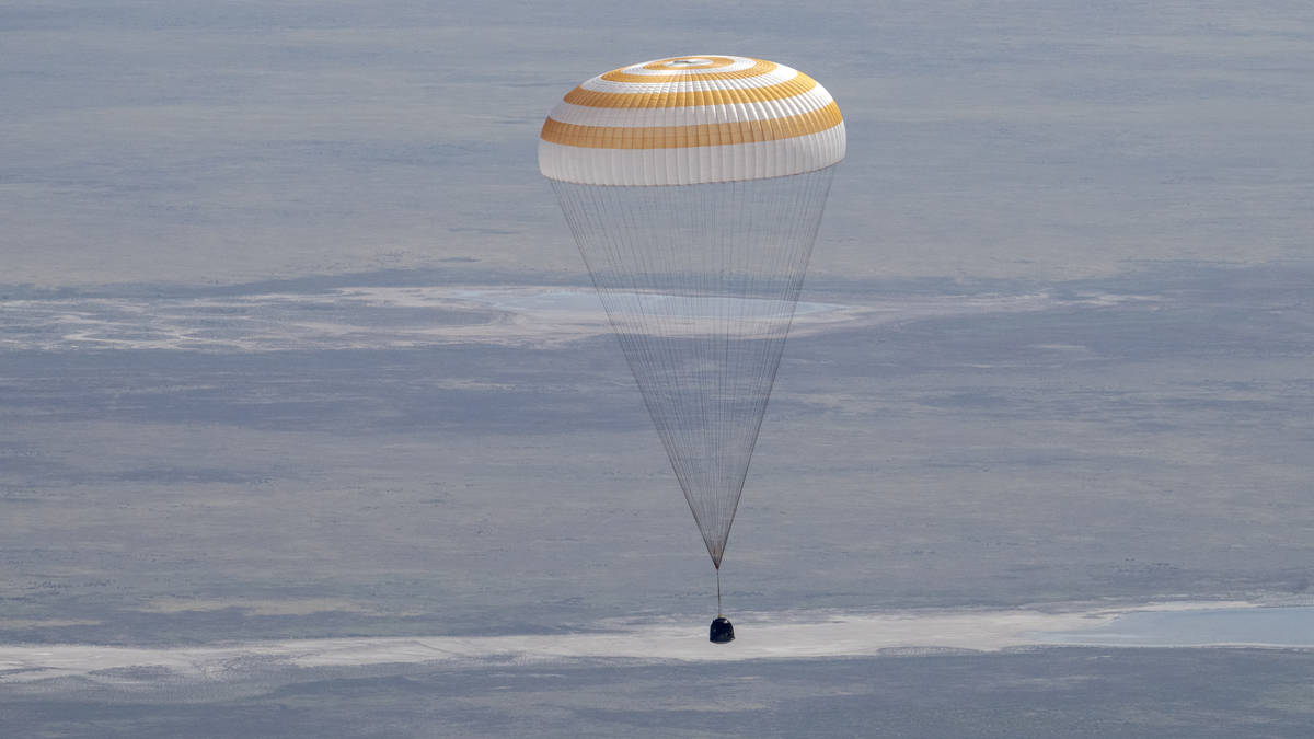 US-Russian space crew return to Earth after eight months on the International Space Station