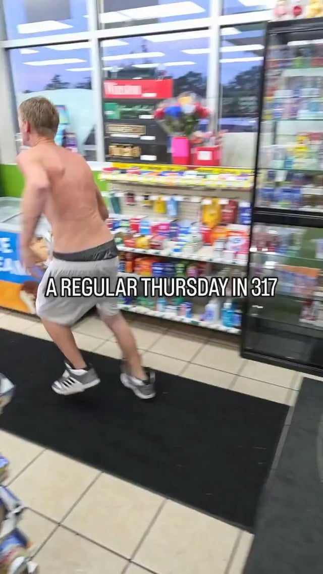 Presumed thief breaks free from a locked down gas station store and the employee locks himself out going after him