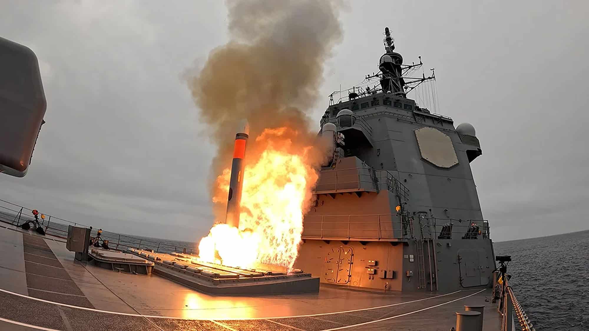 Japanese Warship Launches First Ever Tomahawk Missile