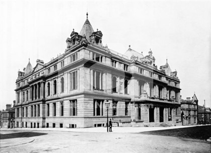 Nottingham Guildhall and Police Station, March 2024