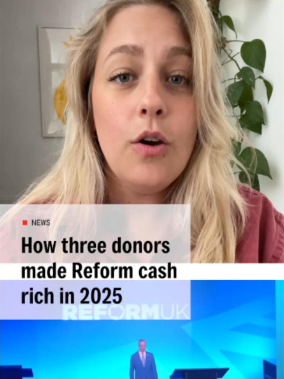 Nigel Farage's party raised more money in donations than the Conservatives last year, reveals The i Paper's investigations correspondent Sanya Burgess  Reform UK income increased by £21m in 2025, transforming it into the best-funded political party in the country.  So who are the three people behind the Party's surge in funding. #ukpolitics #uknews #reform