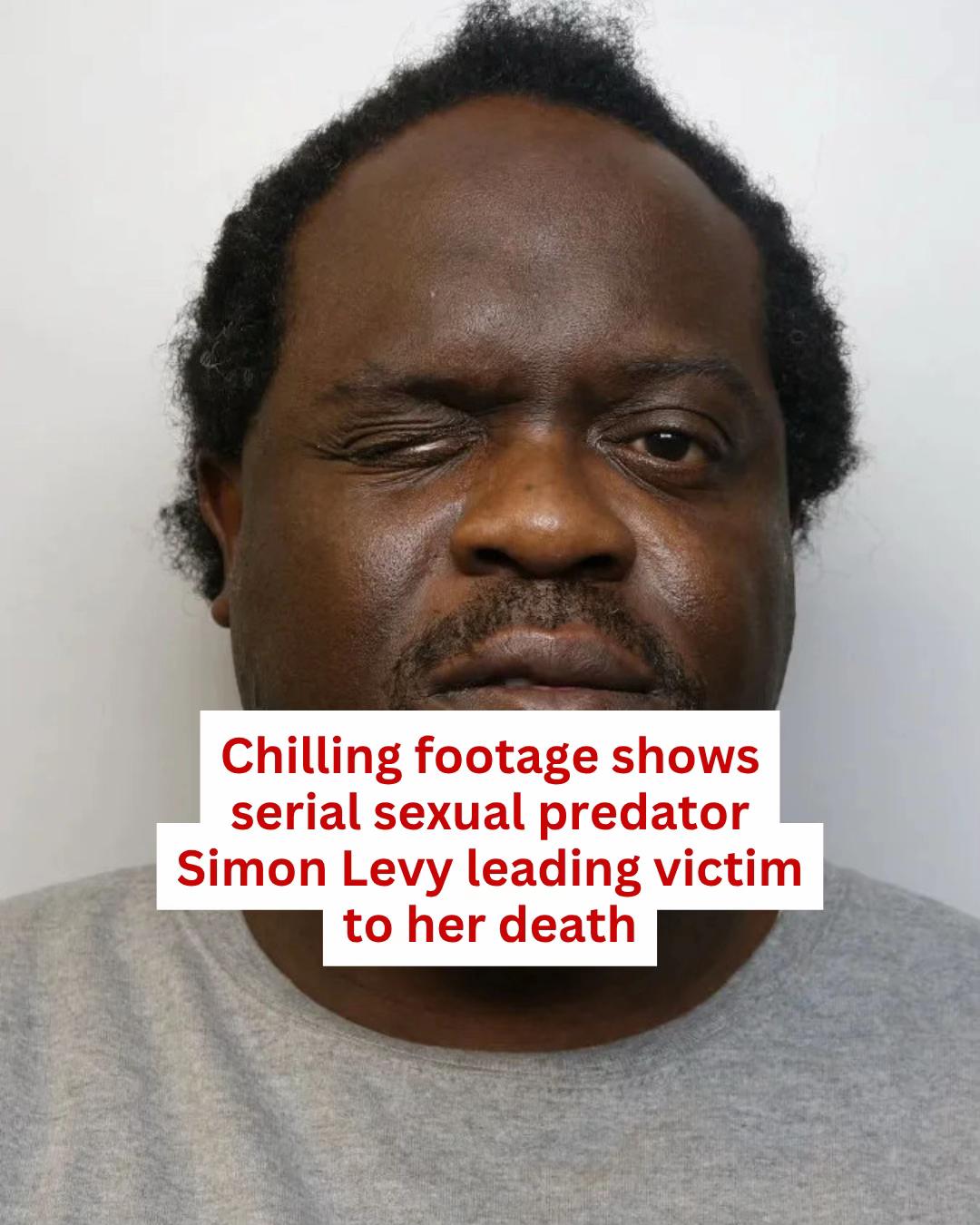 Chilling new footage shows serial sexual predator Simon Levy leading one of his murder victims to her death and stalking women on the street. Catastrophic blunders in the system left the vile offender free to kill two sex workers after raping a third – while he was on bail for string of sexual assaults. Read the full story above. #uknews #horror #crime