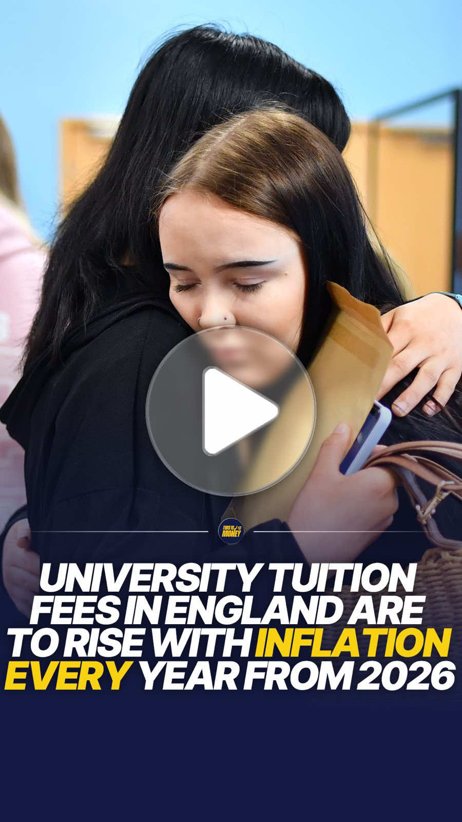 University tuition fees in England are set to rise with inflation every year from 2026. 🎓💷 Education Secretary Bridget Phillipson confirmed fees and maintenance loans will increase annually, ending years of largely frozen tuition costs. Fees currently stand at £9,535 a year, but at today’s inflation rate they could rise by around £400 to more than £9,900. Universities will only be allowed to charge the maximum fee if they meet standards for high quality teaching and strong student outcomes. Institutions falling below thresholds set by the Office for Students could face lower fee caps and limits on student recruitment. #ThisIsMoney #Money #News #UK