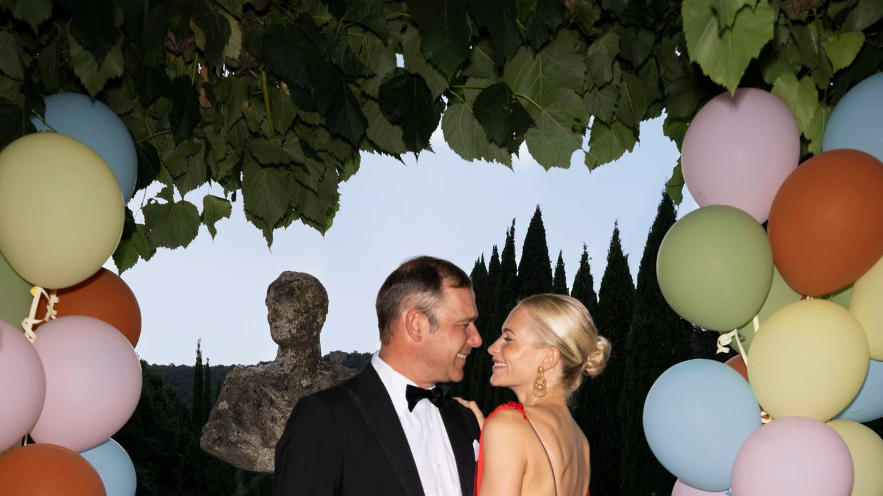 Suits him! Poppy Delevingne shares a rare photo of her camera-shy partner, shipping scion Archie Keswick, to mark his 45th birthday