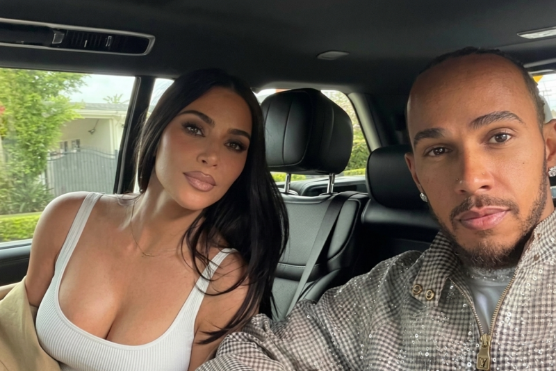 Kim Kardashian Drops New Couple Photos With Boyfriend Lewis Hamilton, and Fans Are Loving It