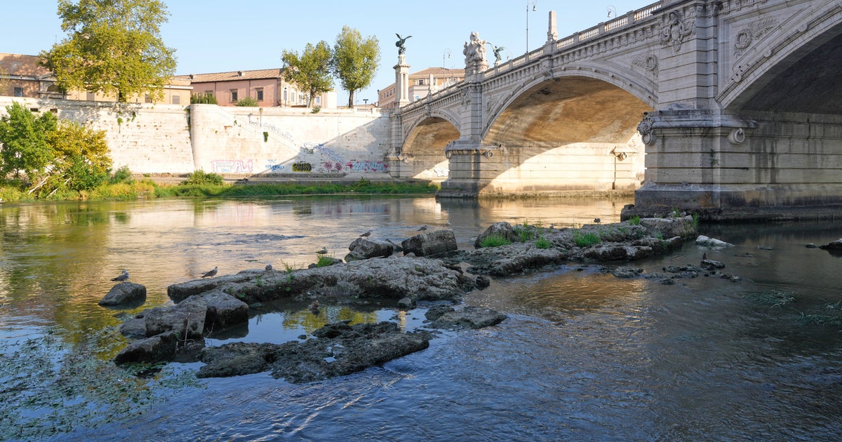 Nero’s Bridge Emerges From Tiber River Thanks To Lingering Drought In Rome