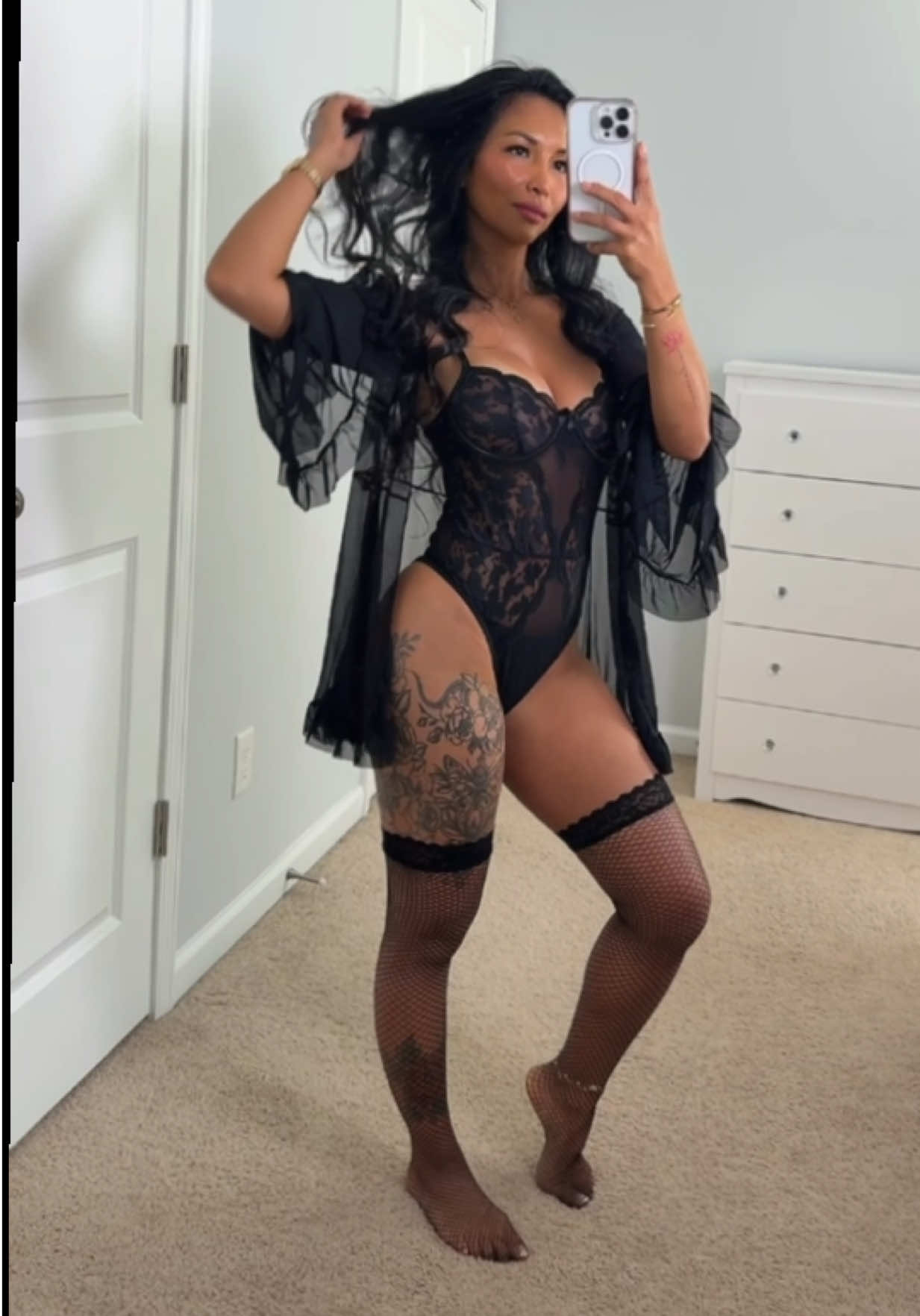 Classy with just the right amount of sexy ✨🖤 Confidence looks good in lace. #filipina #tiktokshopcreatorpicks #dealsforyoudays #tiktokshopsummersale #lingeriefashion