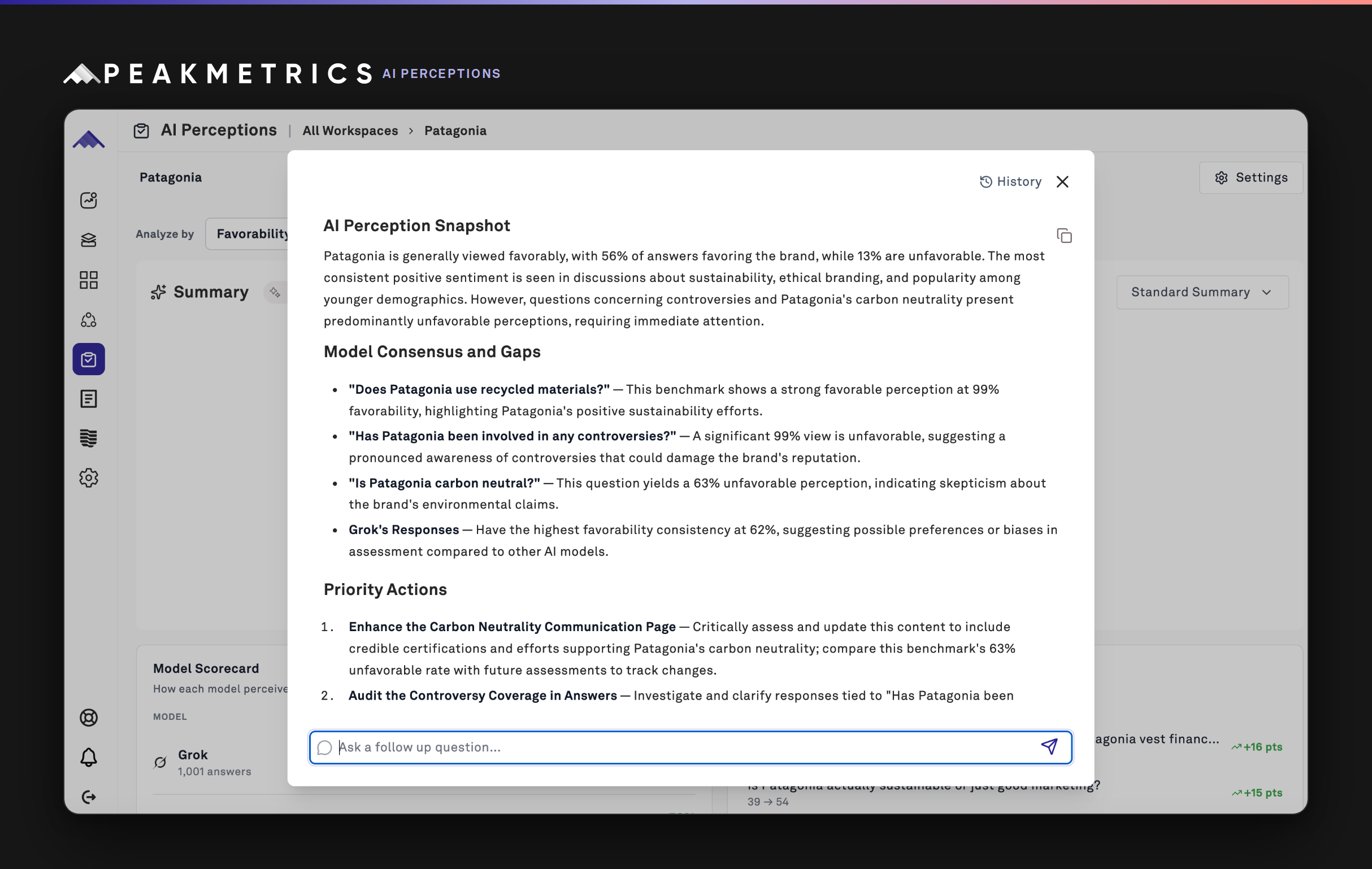 Exclusive: PeakMetrics tracks brand reputations across five top AI platforms