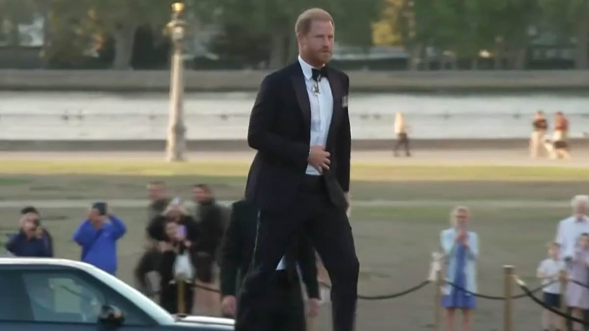 Prince Harry makes first public appearance since returning to Britain at Invictus event - as excerpts from his uncle's searing memoir about Diana are published