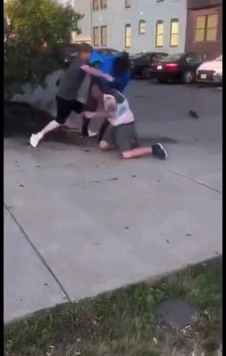 Racist father and son try to jump a man