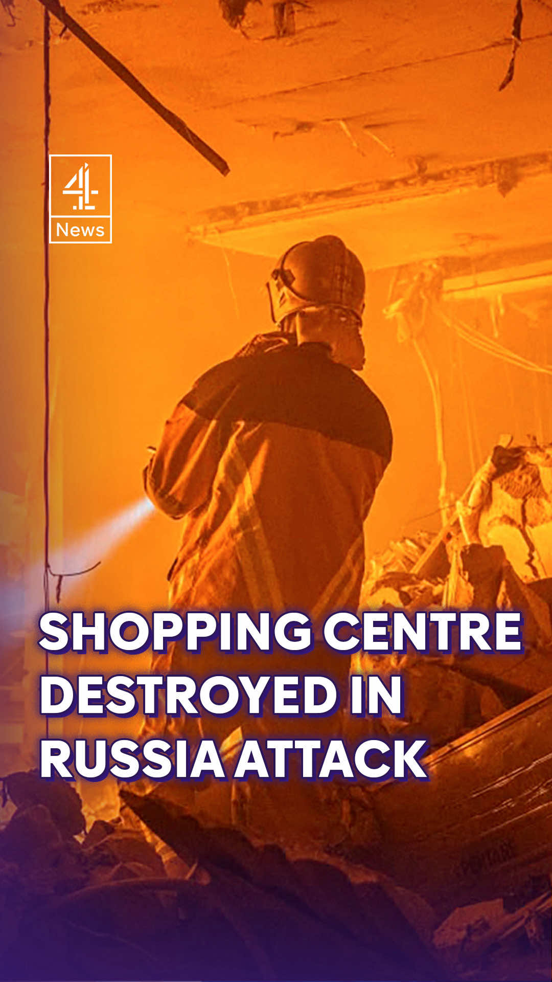 Dozens of people have been killed and injured in a series of Russian attacks across Ukraine. A shopping centre was destroyed in the southeastern city of Zaporizhzhia - while one man was killed and 8 people were injured, including children, when a Russian drone hit a passenger train in the eastern Kharkiv region in the middle of the morning. #Russia #Ukraine #War #Europe #C4News