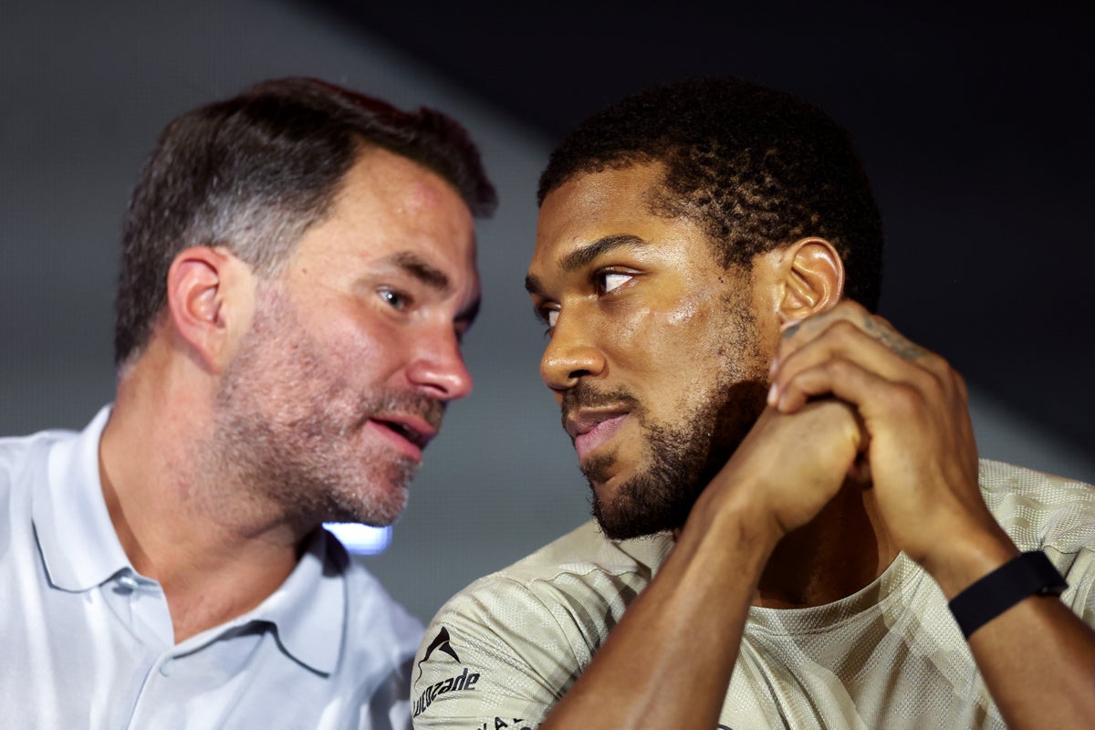Anthony Joshua and Eddie Hearn ‘didn’t agree’ to Tyson Fury being A-side