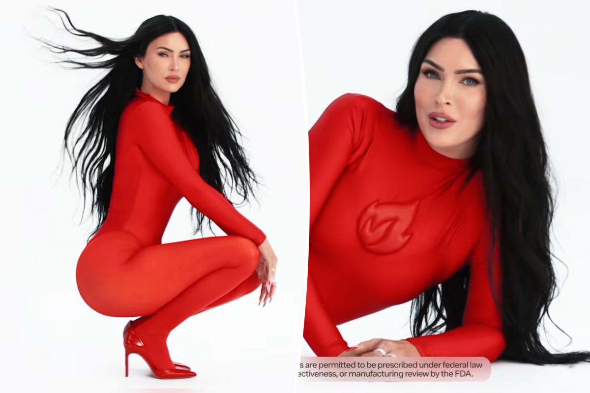 Megan Fox slips into skintight catsuit in spicy ad for erectile dysfunction drug: 'I was born for this'