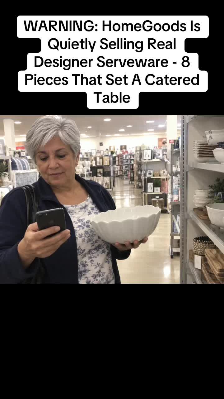 WARNING: HomeGoods Is Quietly Selling Real Designer Serveware - 8 Pieces That Set A Catered Table