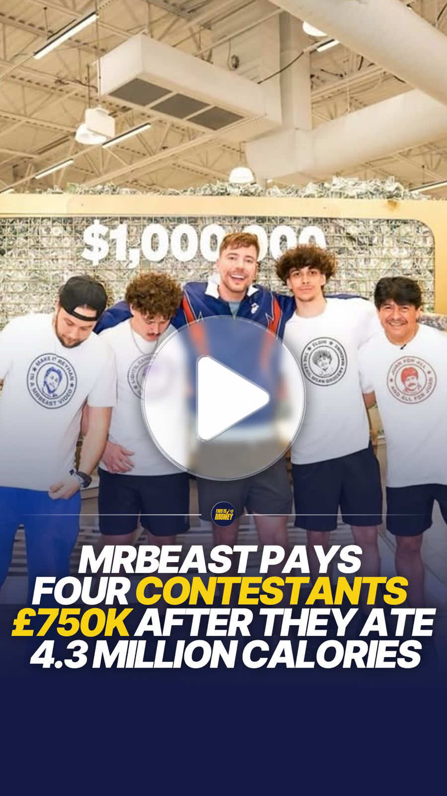 MrBeast gave away £750,000 after four contestants consumed more than 4.3 million calories. 🍔💰 MrBeast's latest viral challenge saw four contestants spend 202 days inside a supermarket, eating their way through the store in a bid to win a $1 million prize (around £750,000). The challenge reportedly involved contestants consuming more than 4.3 million calories before finally completing the task. The video has become one of the biggest hits on YouTube this year, with MrBeast revealing that the production cost exceeded $1.04 million (£780,000). The challenge has already broken his previous record for views in the first 24 hours after release.  The supermarket challenge is the latest example of