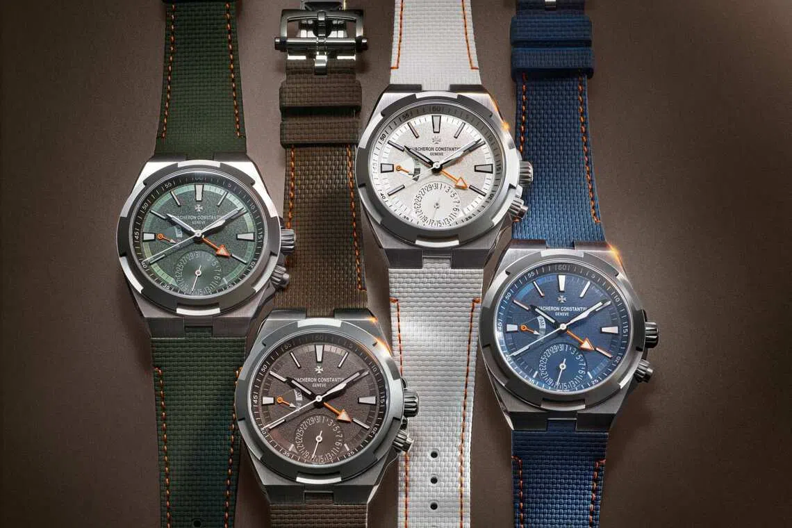 Vacheron Constantin Overseas Dual Time Cardinal Points takes you far and away with four compass-inspired colourways