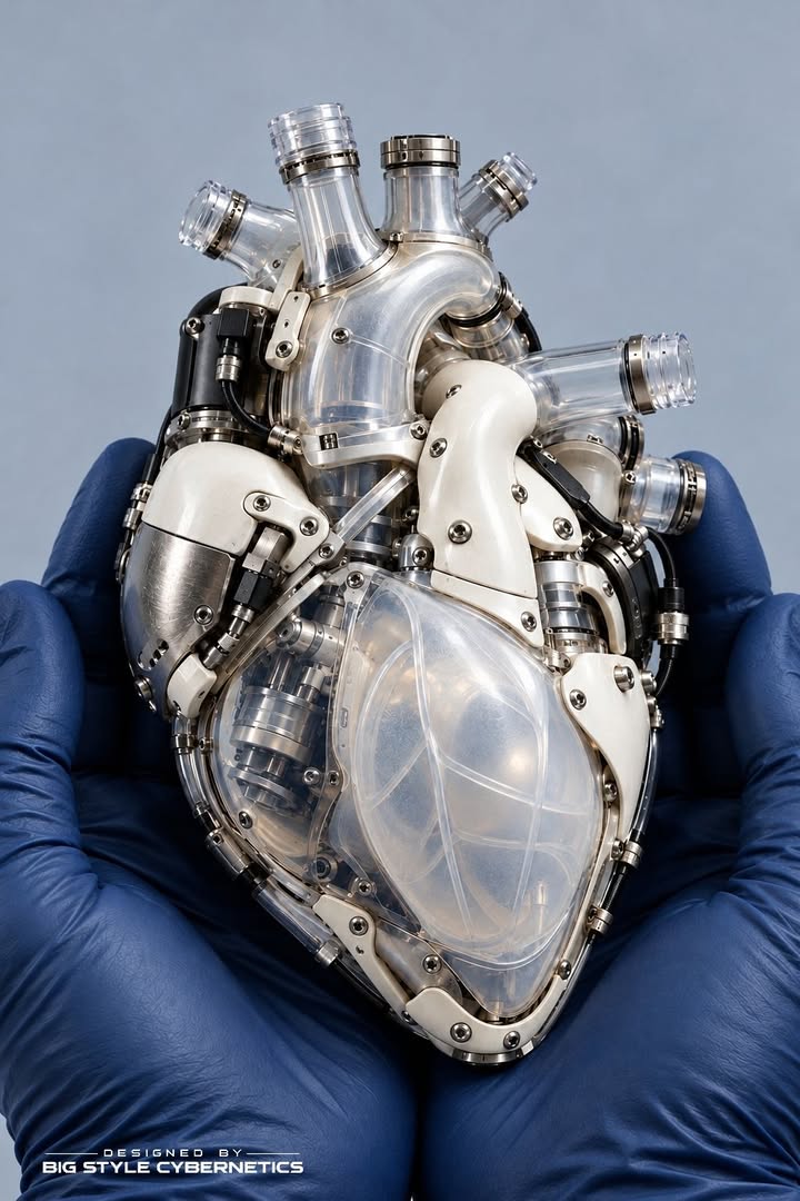 Somewhere between surgery and science fiction, the heart gets an upgrade, doing the work of flesh. A 'concept' design, n...