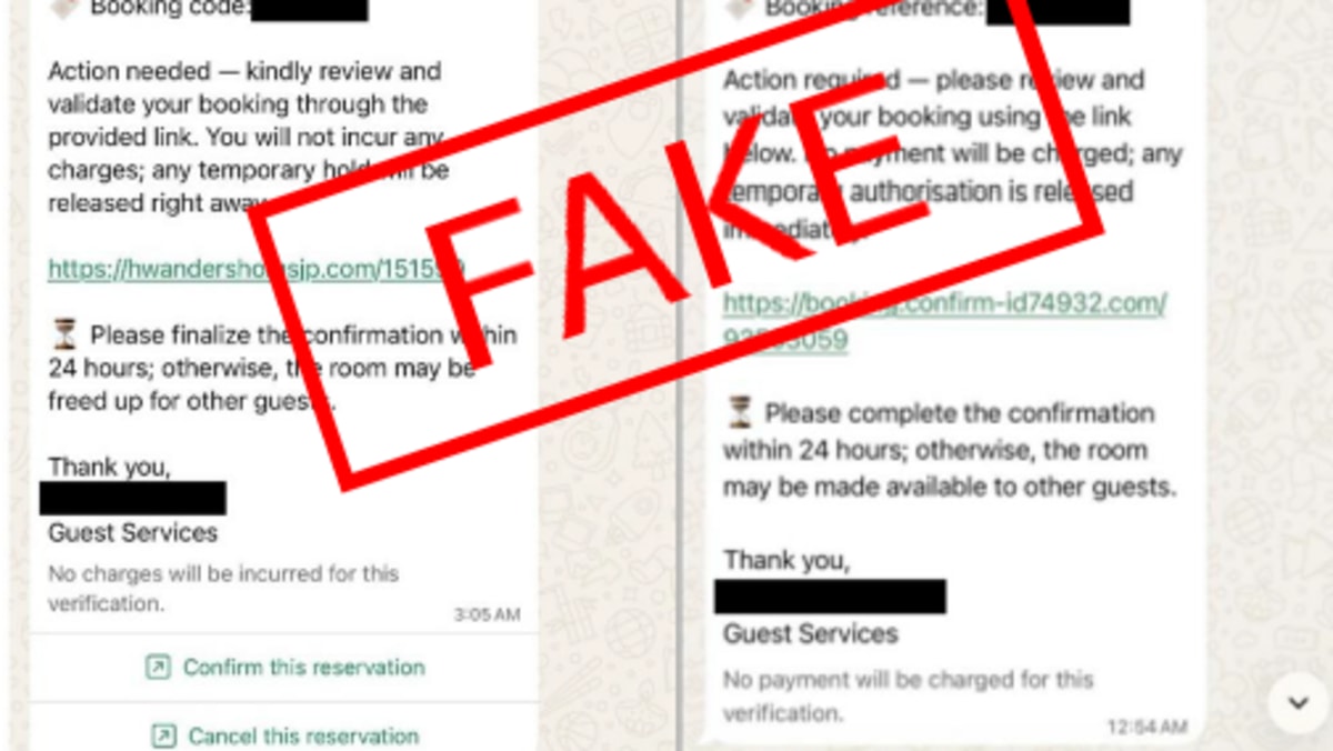 At least S$185,000 lost to phishing scams involving hotel bookings since January
