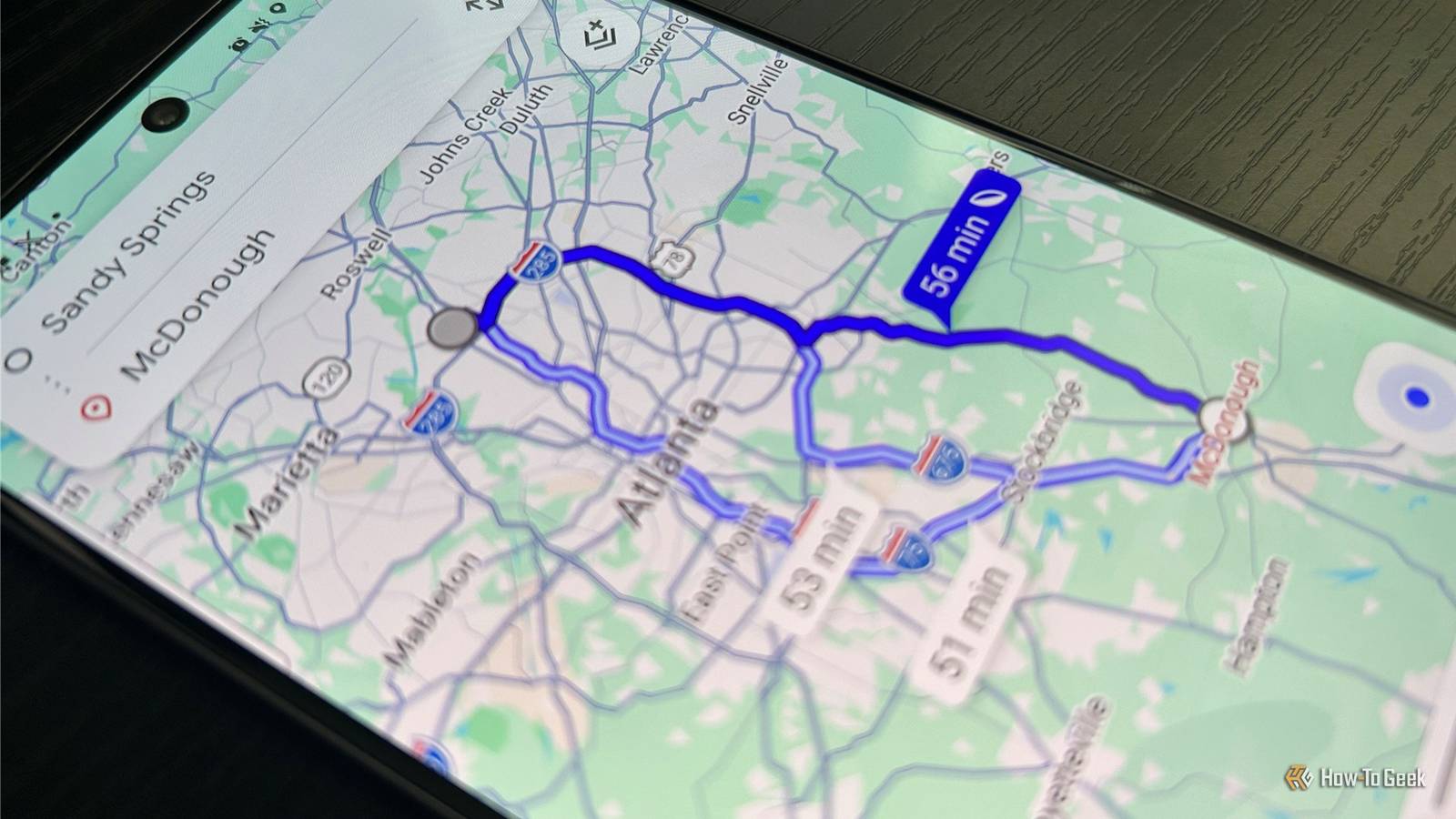 Google Maps has a clever way to find places without an address