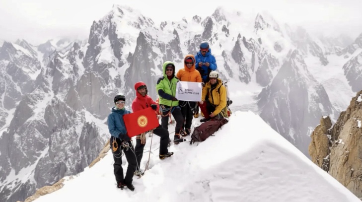 Kyrgyz Climb 'Eternal Flame' Route on Nameless Tower