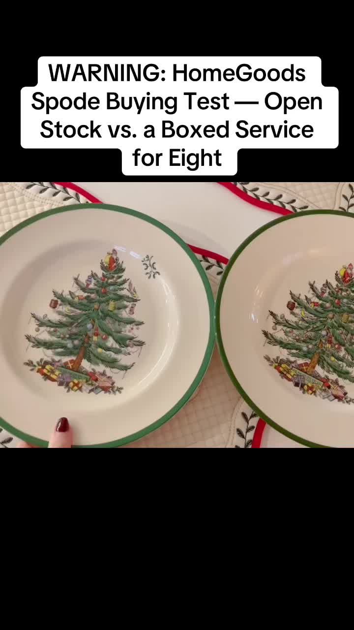WARNING: HomeGoods Spode Buying Test — Open Stock vs. a Boxed Service for Eight