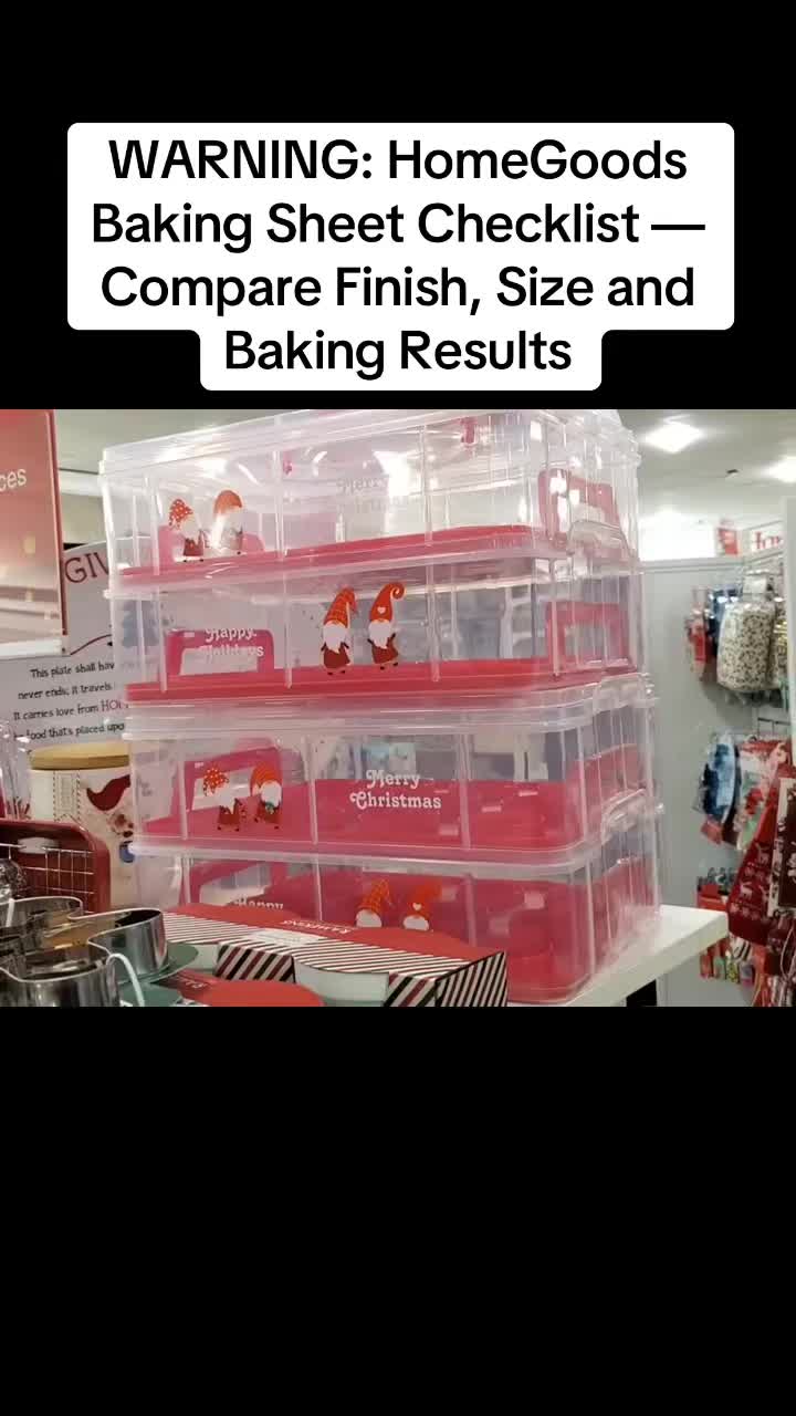 WARNING: HomeGoods Baking Sheet Checklist — Compare Finish, Size and Baking Results