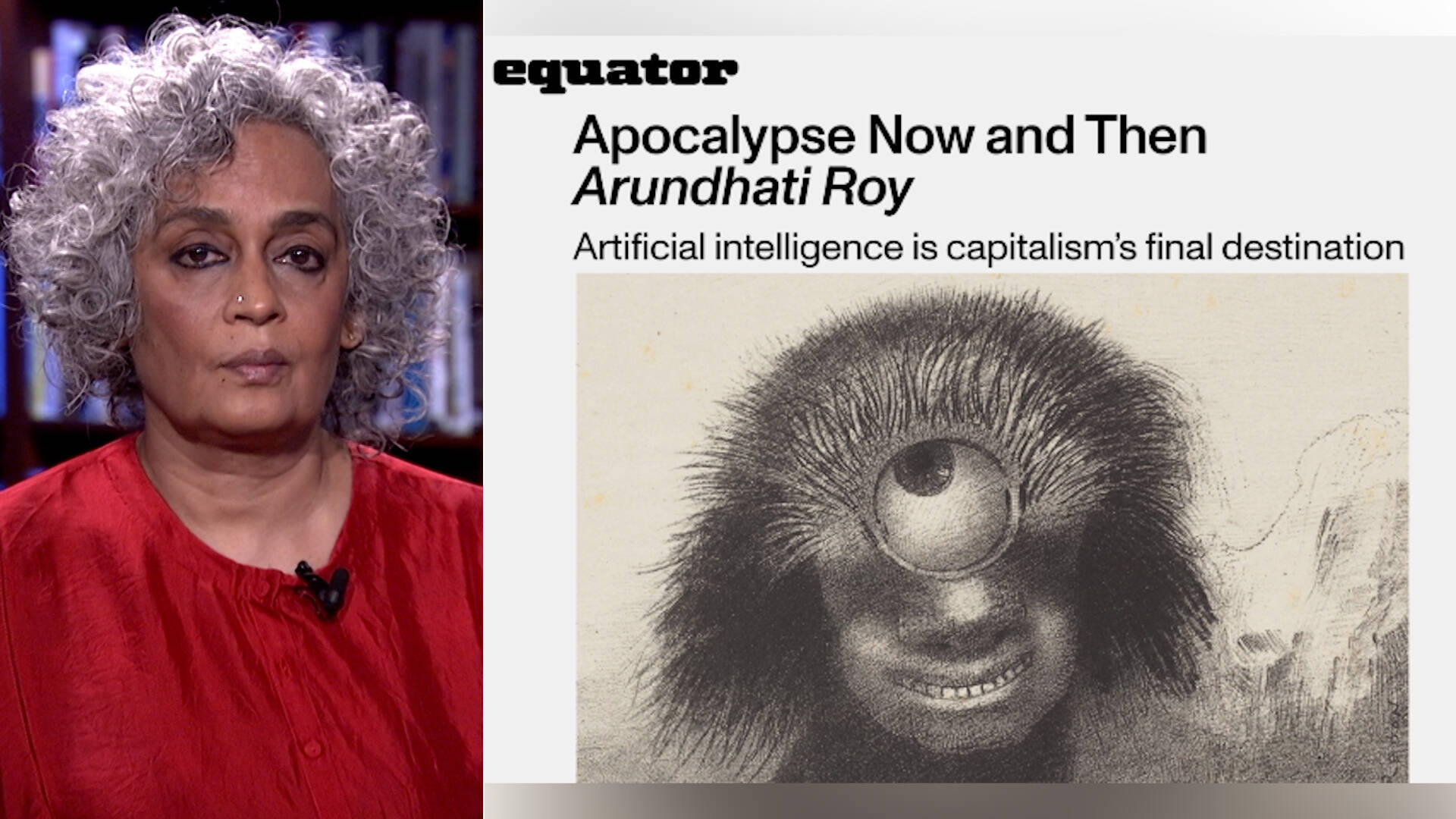 Arundhati Roy: Artificial Intelligence Is Capitalism's Final Destination